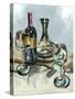 Wine with Dinner II-Heather A. French-Roussia-Stretched Canvas
