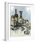 Wine with Dinner II-Heather A. French-Roussia-Framed Art Print