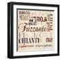 Wine Words I-null-Framed Art Print