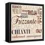 Wine Words I-null-Framed Stretched Canvas