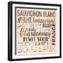 Wine Words II-null-Framed Art Print