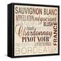 Wine Words II-null-Framed Stretched Canvas