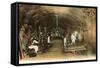 Wine Workers in French Cave-null-Framed Stretched Canvas