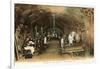 Wine Workers in French Cave-null-Framed Art Print