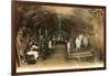 Wine Workers in French Cave-null-Framed Art Print