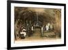 Wine Workers in French Cave-null-Framed Premium Giclee Print