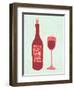 Wine-Cat Coquillette-Framed Premium Giclee Print