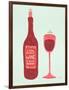 Wine-Cat Coquillette-Framed Art Print