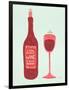 Wine-Cat Coquillette-Framed Art Print