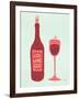 Wine-Cat Coquillette-Framed Art Print