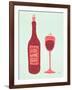 Wine-Cat Coquillette-Framed Art Print