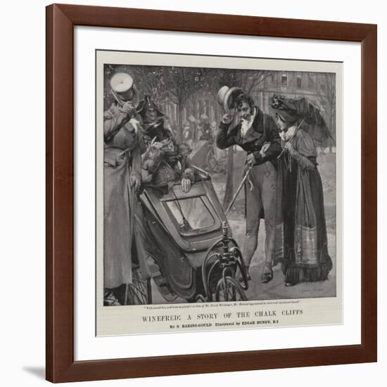 Winefred, a Story of the Chalk Cliffs-Edgar Bundy-Framed Giclee Print