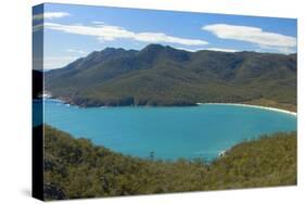 Wineglass Bay and Surrounding Mountains Seen-null-Stretched Canvas