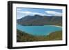 Wineglass Bay and Surrounding Mountains Seen-null-Framed Photographic Print