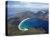 Wineglass Bay and the Hazards, Freycinet National Park, Tasmania, Australia-David Wall-Stretched Canvas