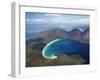 Wineglass Bay and the Hazards, Freycinet National Park, Tasmania, Australia-David Wall-Framed Photographic Print