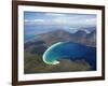Wineglass Bay and the Hazards, Freycinet National Park, Tasmania, Australia-David Wall-Framed Photographic Print