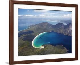 Wineglass Bay and the Hazards, Freycinet National Park, Tasmania, Australia-David Wall-Framed Photographic Print