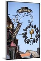 Winehouse Sign in Maikammer, Sudliche Weinstrasse, Rhineland Palatinate, Germany, Europe-James Emmerson-Mounted Photographic Print