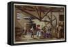 Winemaking. Wine Press of the Hospice De Beaune (Clos Vougeot)-null-Framed Stretched Canvas