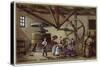 Winemaking. Wine Press of the Hospice De Beaune (Clos Vougeot)-null-Stretched Canvas