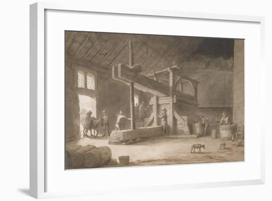 Winepress of Monsieur Dittyl, Outside Nantes, C.1670-Lambert Doomer-Framed Giclee Print