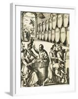 Winery and Wine Pouring-null-Framed Giclee Print