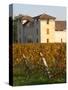 Winery Building and Golden Vineyard in Late Afternoon, Domaine Des Verdots, Conne De Labarde-Per Karlsson-Stretched Canvas