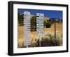 Winery Signs, Santa Ynez Valley, Santa Barbara County, Central California-Richard Cummins-Framed Photographic Print