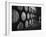 Winery Worker Checking Barrels of Wine-null-Framed Photographic Print