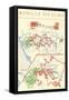 Wines of the Loire, Map-null-Framed Stretched Canvas