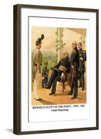 Winfield Scott at the Point - 1858 - 1861 - Cadet Reporting-Henry Alexander Ogden-Framed Art Print