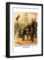 Winfield Scott at the Point - 1858 - 1861 - Cadet Reporting-Henry Alexander Ogden-Framed Art Print