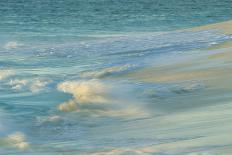 Waves on beach, Bird Island, Seychelles-Winfried Wisniewski-Stretched Canvas