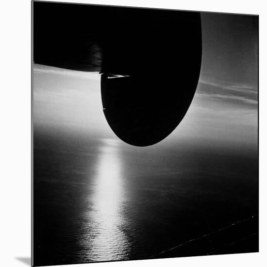 Wing of Plane Showing Above the Atlantic Ocean as Seen from a Pan Am Clipper-Bernard Hoffman-Mounted Premium Photographic Print