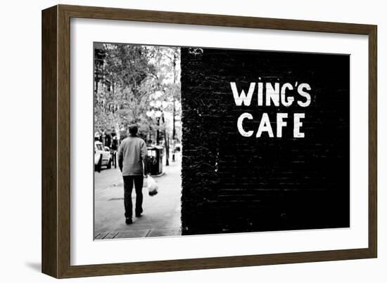 Wing's Cafe-Sharon Wish-Framed Photographic Print