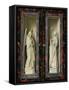 Winged Altarpiece 1437, Exterior Wings: Annunciation-Jan van Eyck-Framed Stretched Canvas