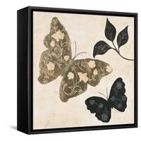 Winged Gold 1-Colleen Sarah-Framed Stretched Canvas