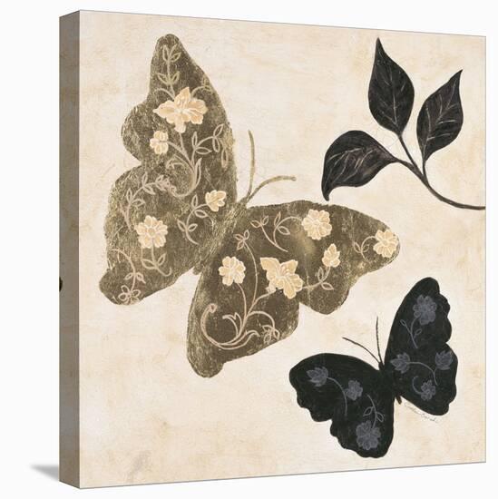 Winged Gold 1-Colleen Sarah-Stretched Canvas