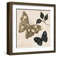 Winged Gold 1-Colleen Sarah-Framed Art Print