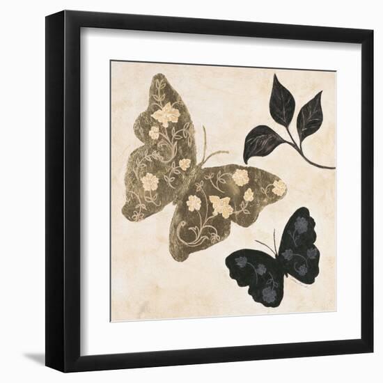 Winged Gold 1-Colleen Sarah-Framed Art Print