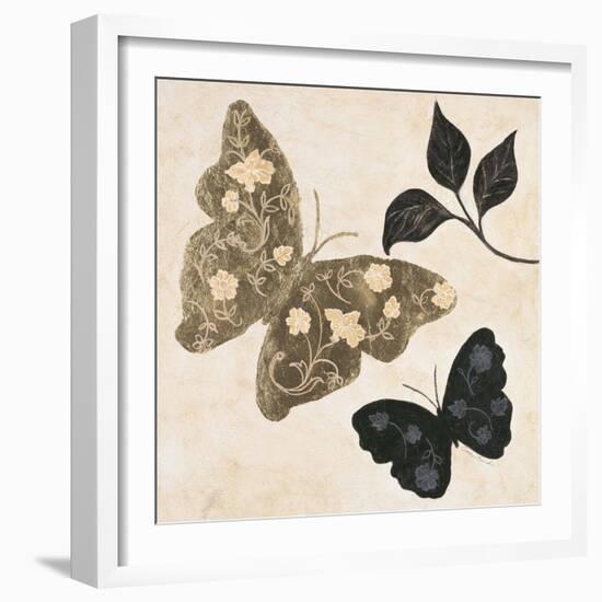 Winged Gold 1-Colleen Sarah-Framed Art Print