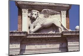 Winged Lion of St. Mark Above the Gateway, c.1460-null-Mounted Giclee Print