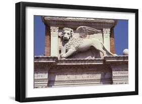Winged Lion of St. Mark Above the Gateway, c.1460-null-Framed Premium Giclee Print