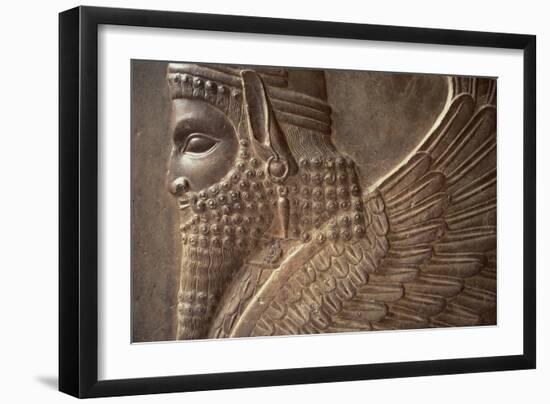 Winged Man with Lion's Body, Detail of a Relief from the North Stairway of the Tripylon, c. 470 BC-null-Framed Giclee Print