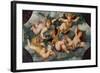 Winged Putti with Garlands-Paris Bordone-Framed Giclee Print