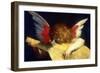 Winged Putto Playing a Lute, 16th Century-Fiorentino Rossi-Framed Giclee Print