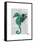 Winged Seahorse-Fab Funky-Framed Stretched Canvas