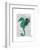 Winged Seahorse-Fab Funky-Framed Art Print