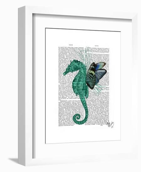 Winged Seahorse-Fab Funky-Framed Art Print